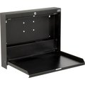 Global Industrial Folding Wall Mounted Shop Desk, Locking, 20W x 3-3/8D x 16-3/8H, Black 319390